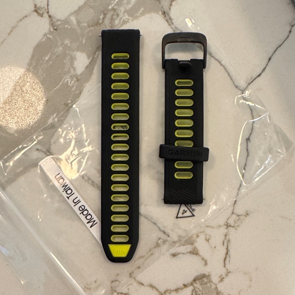 Garmin Black and Neon Yellow Watch Strap